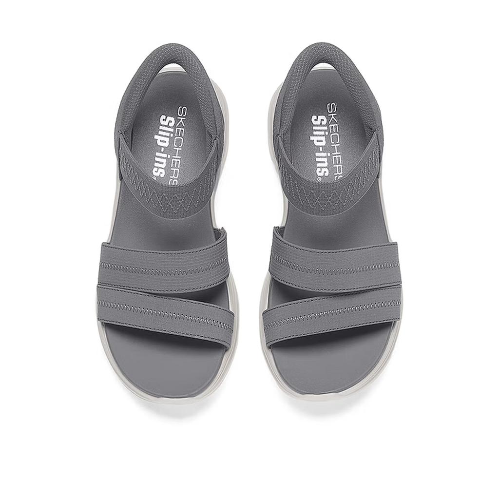 Skechers Σανδάλια Slip-Ins Άνετα Μαλακά Παραλίας Γυναικεία σανδάλια Ανθρακί 120006-CCL