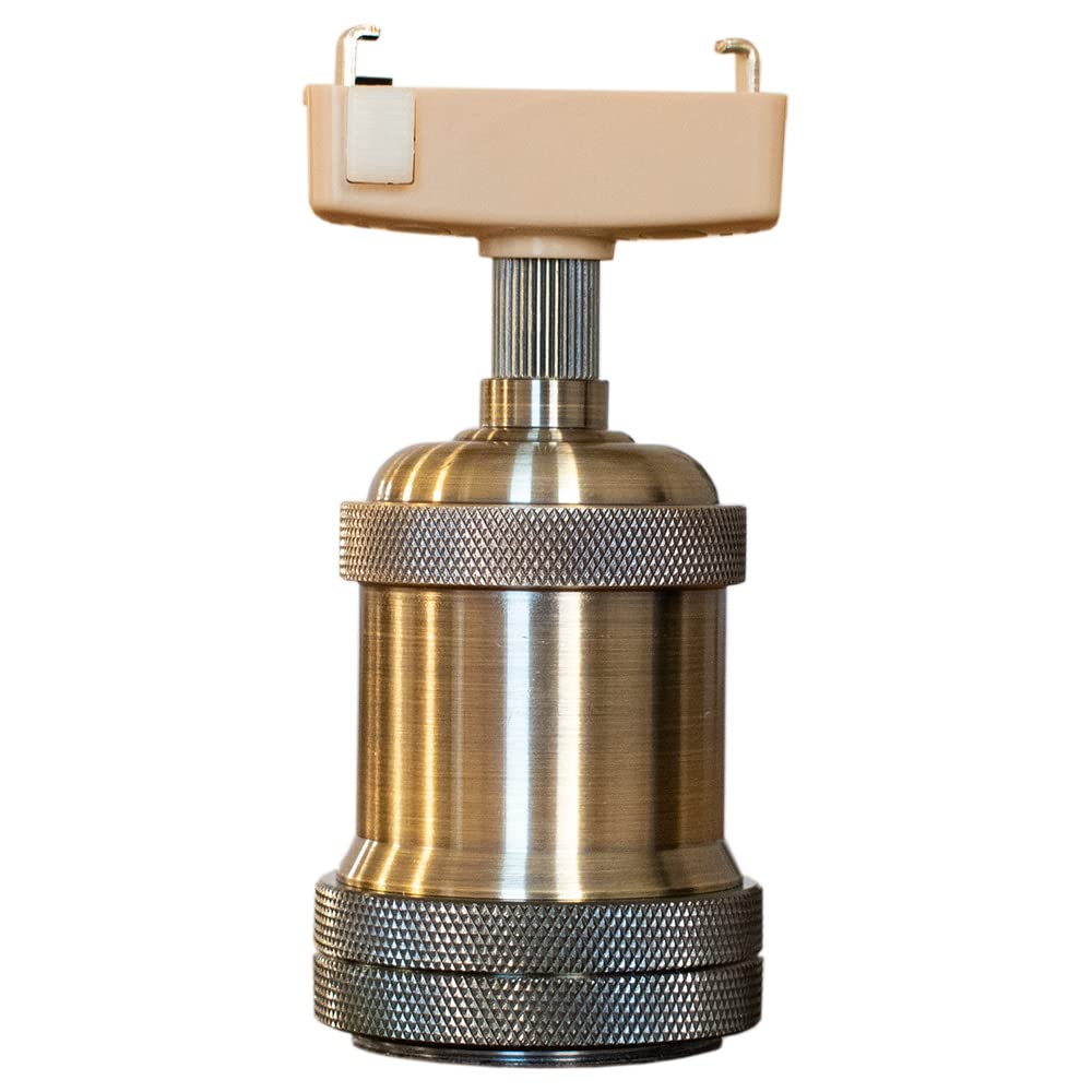 

Ampoule Eliisha LED Ceiling Light, Stylish, Socket, E26 Bulb, Duct Rail, Lighting Rail, Single Light, Antique Gold, Bulb Sold Separately