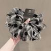 Elegant Top Grade Print Chiffon Large Intestine Scrunchie For Women Hair Tie Hair Band Hair Ring Fashion Hair Accessories