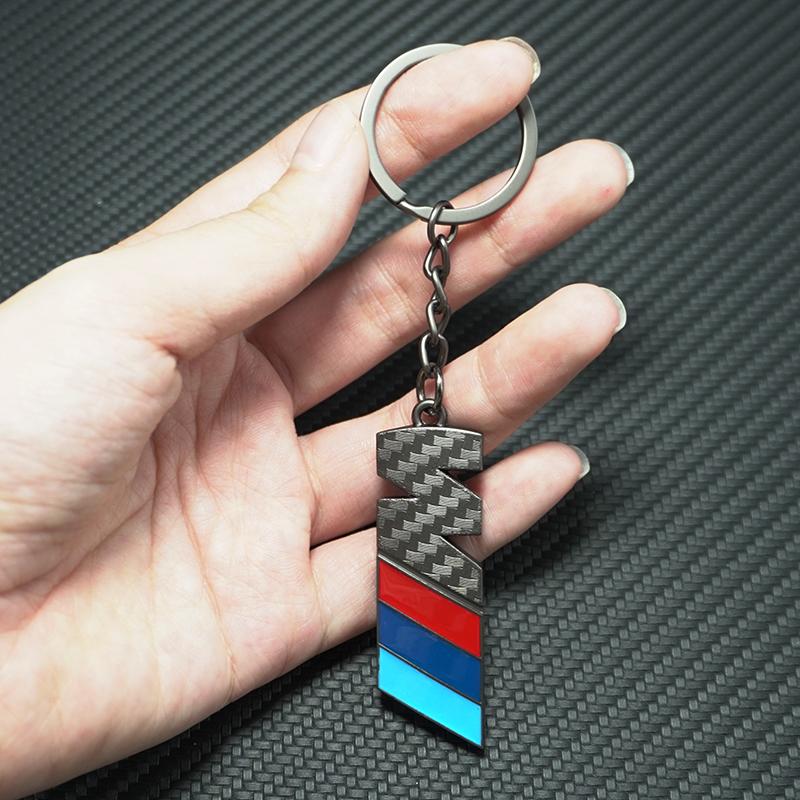 3D Metal Car Emblem Keychain Keyring Anti-Loss Pendant For BMW M Performance F20 F40 F22 F30 E90 F32 F06 F07 F46 E60 M5 Sticker cyhk37