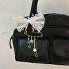 1Pc Starlight Pin Ins Korean Style Blogger Girlfriend Couple Metallic Style Y2K Silver Love Keychain Bag Pendant