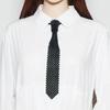 Women Necktie, Faux Pearls Wedding Guest Tie, Decorative Business Suit Tie, Outfit Accessory for Formal Events