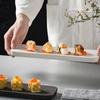 Multipurpose Ceramic Serving Dish Rectangular Plate For Sushi Appetizers Dessert Household Snacks Plate Easy To Clean