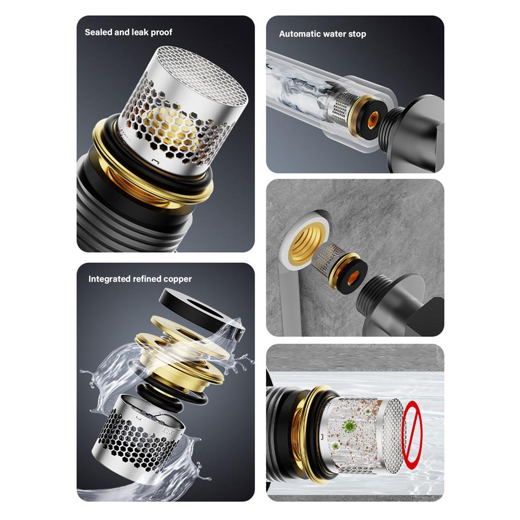 Brass Water Shutoff Angle Valve Metal Angle Valves Rust Resistant Valves for Easy Installation & Long Lasting Durability