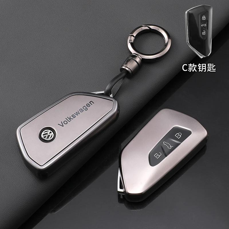 For VW Soft TPU Car Key Case Cover Shell For VW Volkswagen Polo Tiguan Passat B5 B6 B7 Golf 4 5 6 MK6 Jetta Lavida Keychain Ac