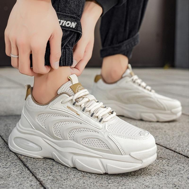 Breathable Men Trend Shoes Spring Summer Fashion Casual Sport Shoes Luxury Brand Heightening Breathable Tennis Trainers Sneakers
