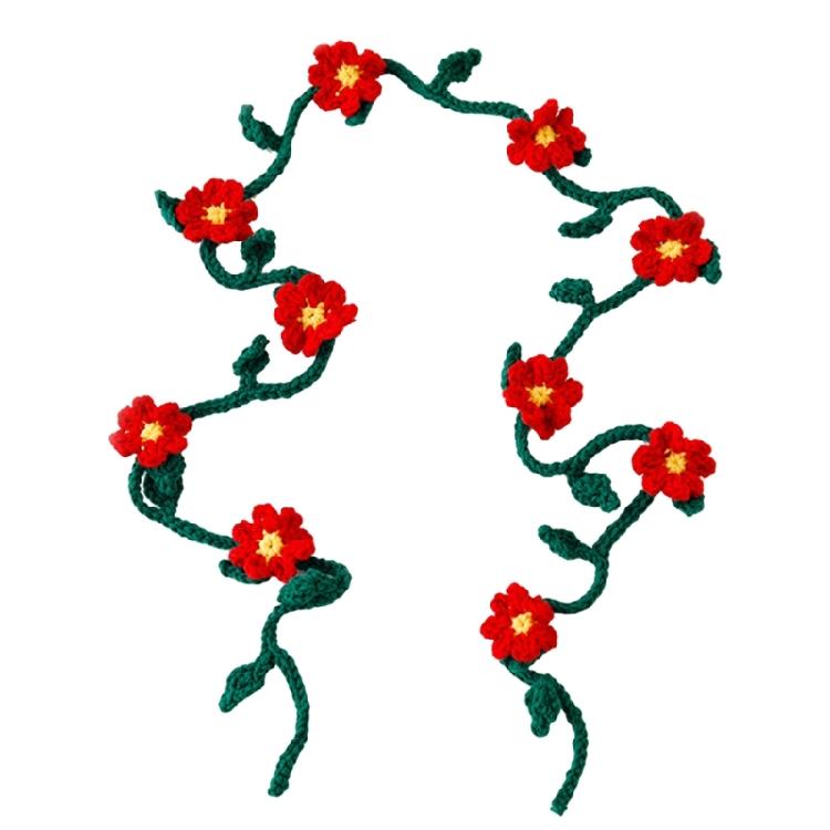 Fashionable Flower Long Waist Chain Sweet Styles Waist Belt Softable Belt for Daily Wear