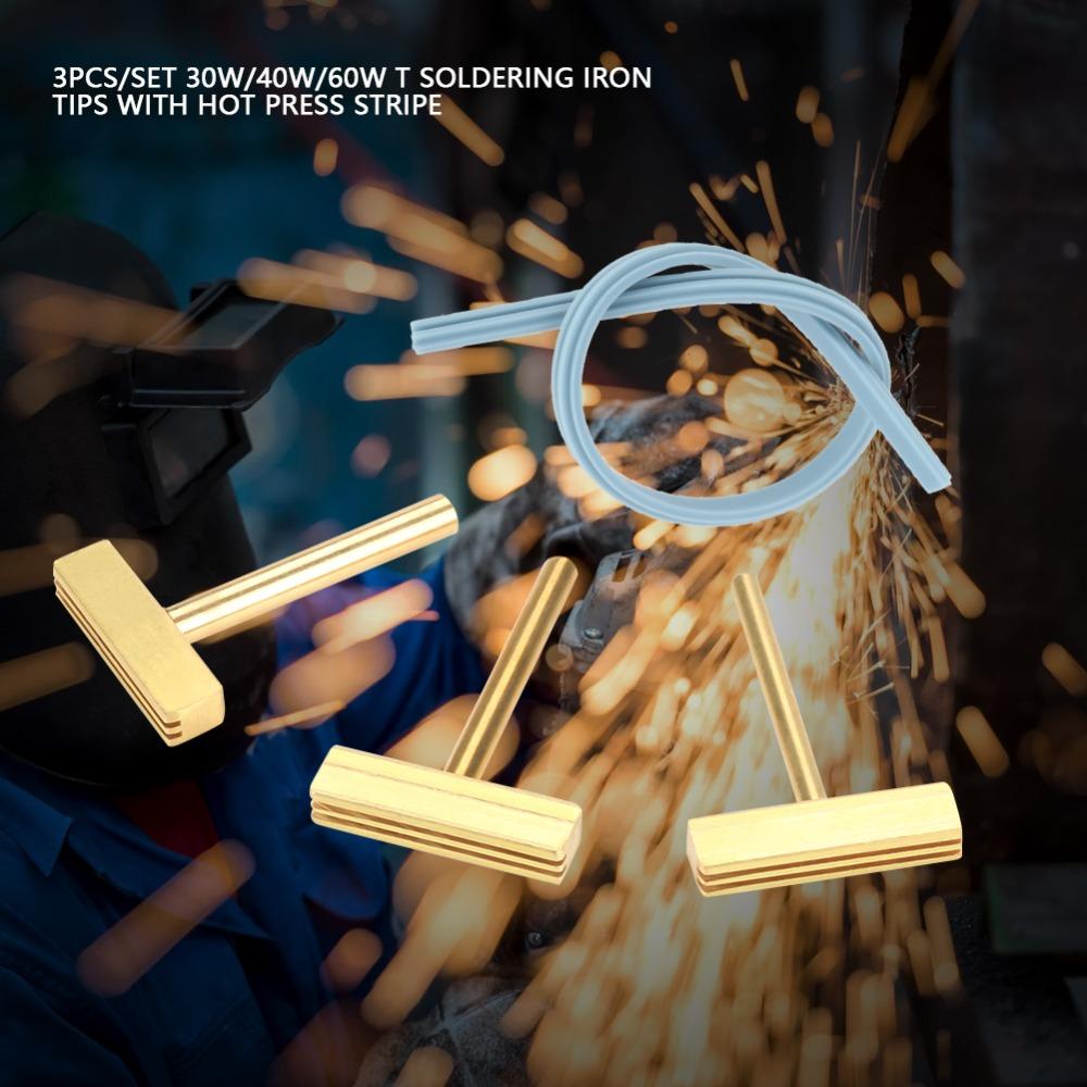 3  PCS With Hot Press Stripe T Tip Soldering Iron  For LCD Flex Cable & Instrument Cluster