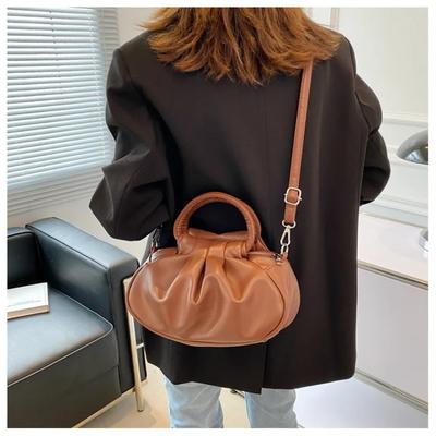Korean Style Women's Bag Pleated Bag Retro Cloud Versatile Armpit Bag Ladies Luxury Design Handbags Shoulder Crossbody Bag