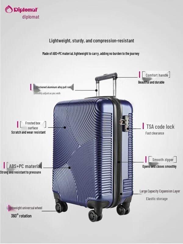 Diplomat TC-612TM Hardside Spinner Luggage