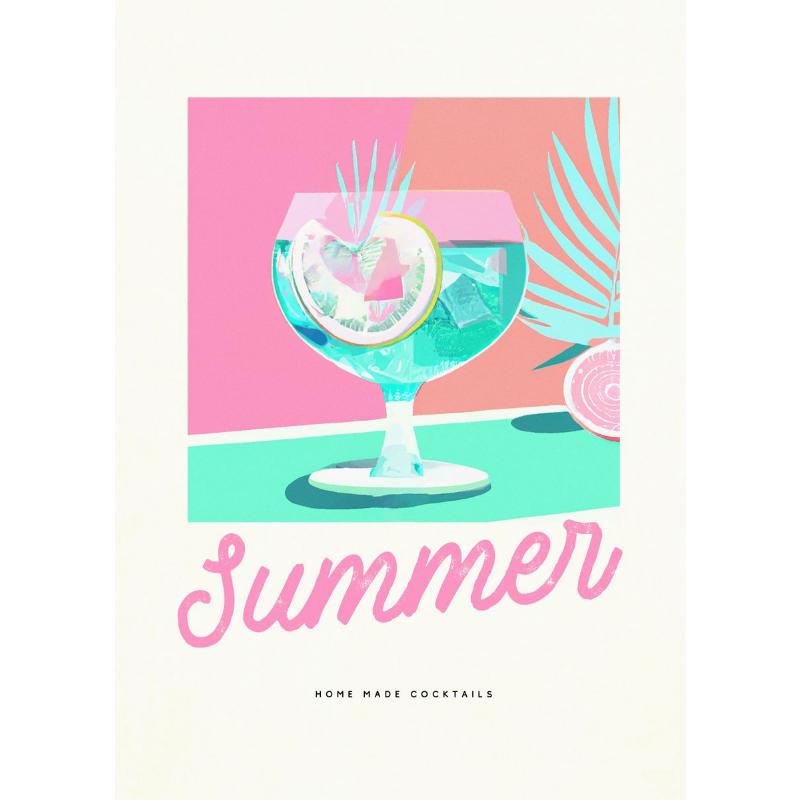 Canvas Painting Beverage Caipirinha Gin Sangria Aperol Spritz Retro Kitchen Wall Decoration