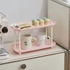Detachable Water Cup Storage Rack 2-layer Cosmetics Storage Rack  Desktop Organizer