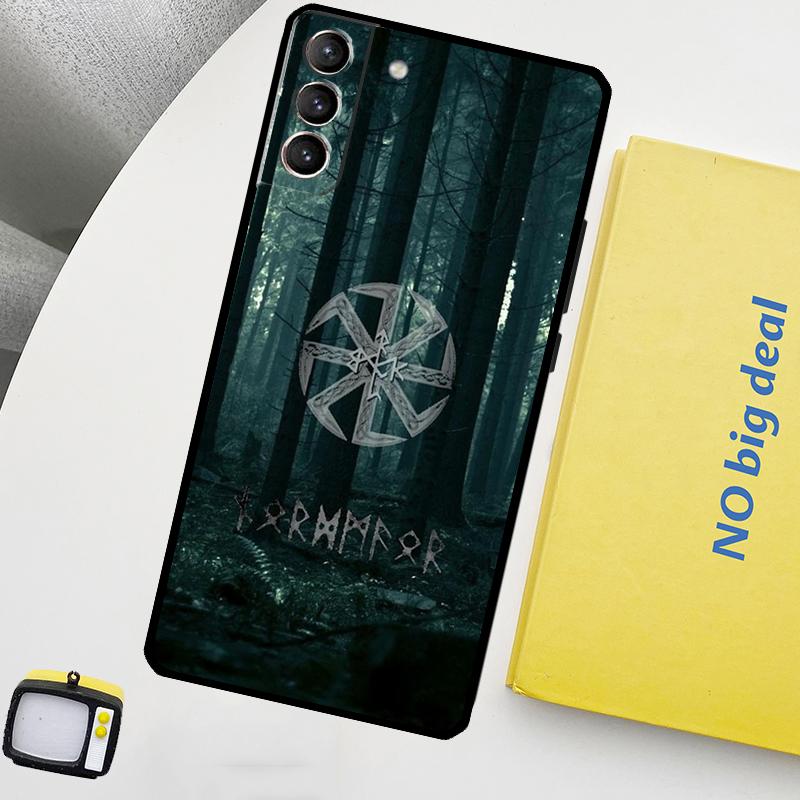 Forest Nordic Runes Funda For Samsung Galaxy S22 Ultra S23 FE S9 S10 Note 10 Plus Note 20 Ultra S20 S21 FE Case