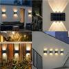 Solar LED Light, Outdoor Waterproof Wall Lamp, Dusk to Dawn Fence Lighting for Garden Courtyard Porch Walkway Camping Decor