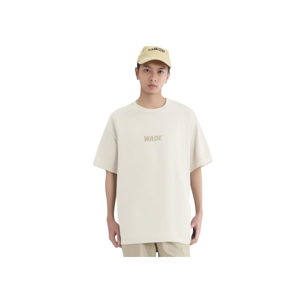 Li-Ning Wade Series Letter Character Pattern Printed Round Neck Short Sleeve Raglan T-Shirt Unisex Tops Silver-Gray AHSU003-6
