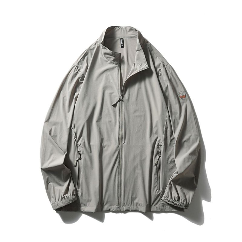 Ultra-Thin Breathable Ice Silk Sun Protection Clothing 2024 New Men's Summer Fishing Stand-Up Collar Jacket Foreign Trade Men's Skin Jacket