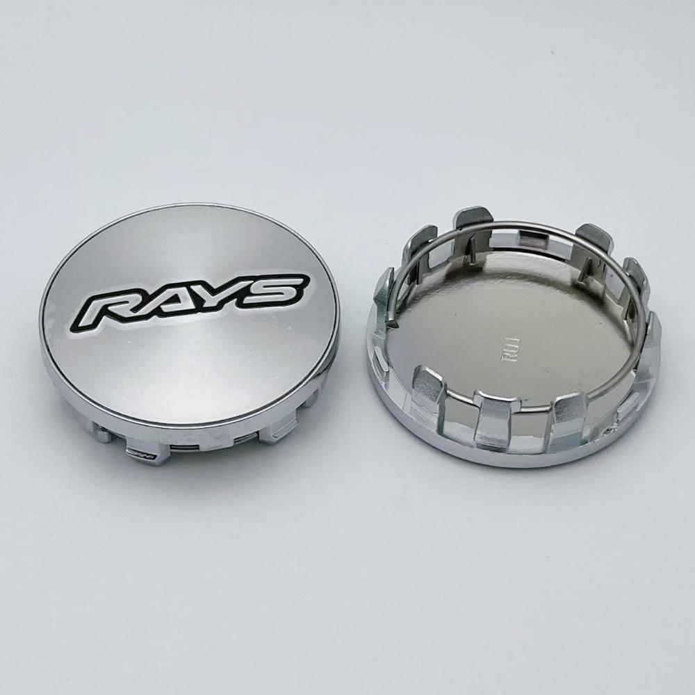 

4pcs 59MM ( 55MM I.D ) Rays Logo Emblem Badge Car Wheel Center Cap Rim Hubcaps Cover Wheels Hub Lid Replace Styling Accessories Rays Badge&4pcs Wheel Caps