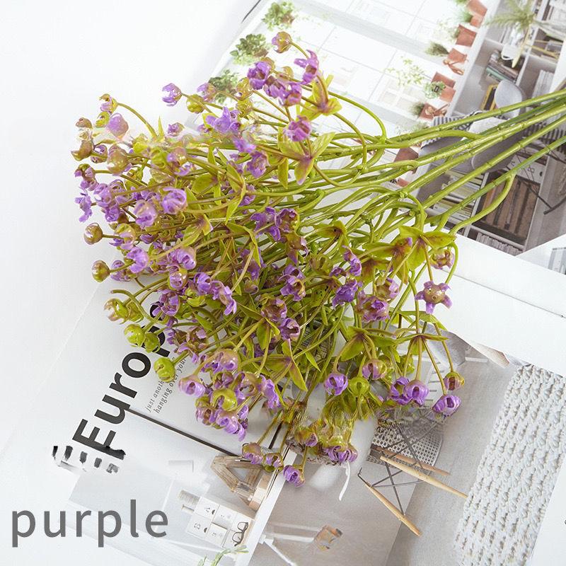 

24 шт. Имитация гипсофилы, букет для невесты, украшение для дома, держащая букет, искусственная гипсофила, композиция из цветов, ваза, украшение фиолетовый