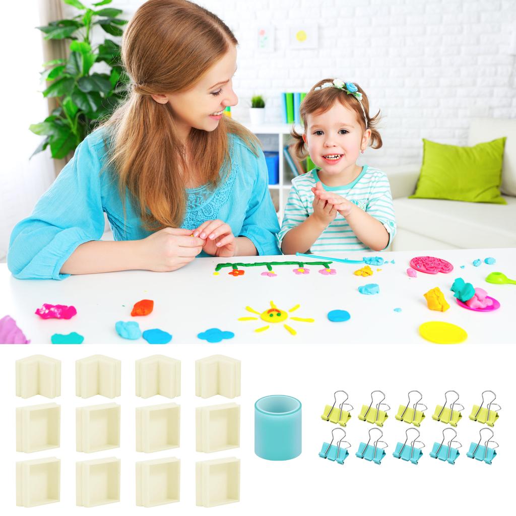 Multipurpose Resins Casting Mold Housing Customizable Size Frames for Soap and Candle Making Kits with Binders Clip