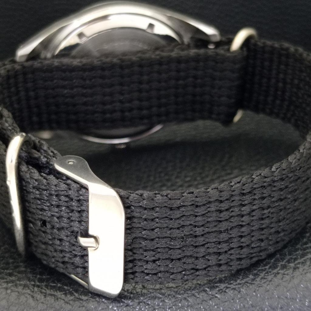 VINTAGE HMT JANATA HAND-WINDING INDIAN MENS BLACK COLOR DIAL WATCH A700046-5 R201-a700046