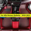 Car Floor Mats Fit For Alfa Romeo Giulietta 2010 2011 2012 2013 2014 2015 2016 2017 2018    Auto Leathher Foot Pads
