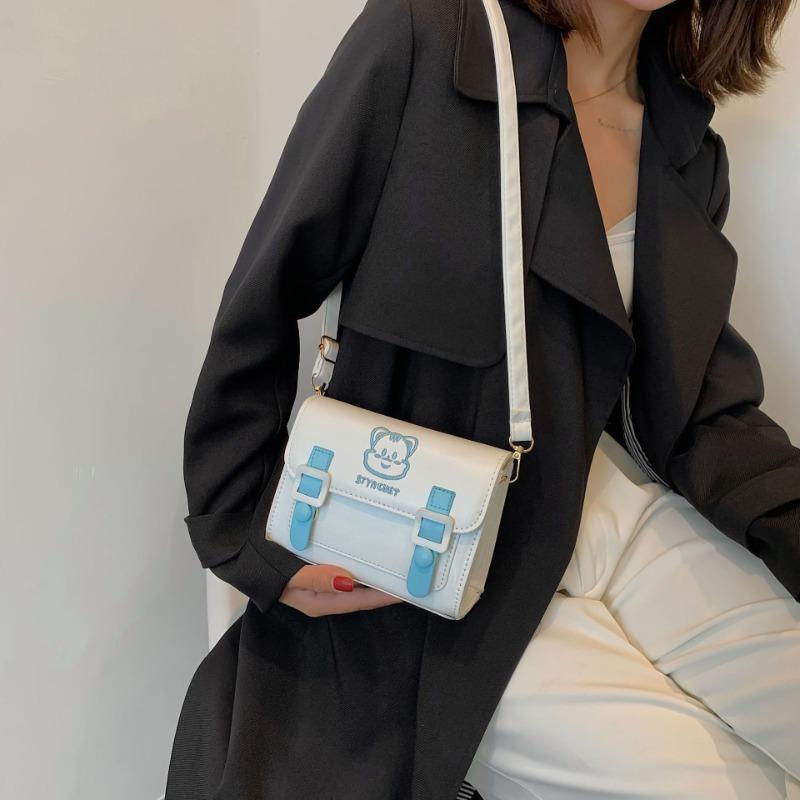 Women's Messenger Bag Summer New Fashion Shoulder Versatile Small Square Bag Small Fresh Solid Color Casual Bag