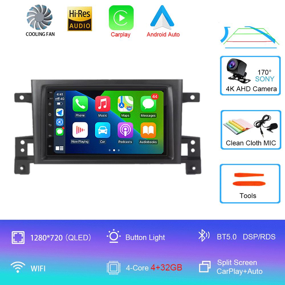 7inch Android 14 For Suzuki Grand Vitara 3 2005 - 2015 2 Din Car Radio Stereo Multimedia Video Player GPS Navigaion Carplay Auto