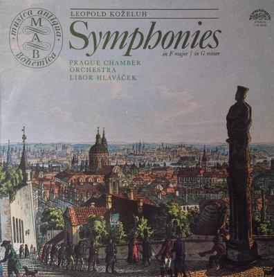 LP Record LEOPOLD KOELUH  PRAGUE CHAMBER OR  Symphonies In F Major  In G Minor 1102078 Supraphon 1977 Czechoslov Classical Used