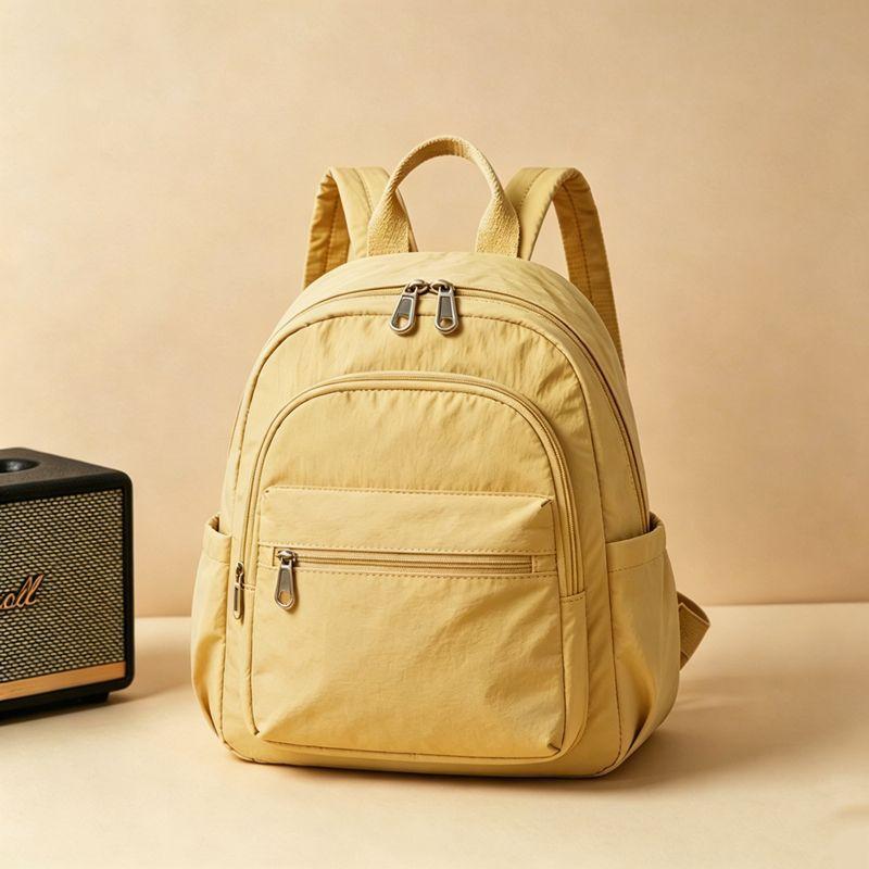 Schoolbag1011 New Casual Backpack Women's Fashion Versatile Light Travel Small Backpack Large Capacity Multi-Pocket Commuter
