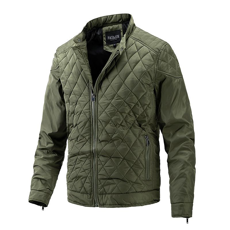 

Men s Lightweight Cotton Padded Stand-up Collar Jacket - 2026 Autumn/Winter Korean Style 5XL