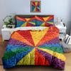 Vibrant, Textured, Radial. Bedding Duvet Cover Sets Duvet Covers Pillowcases Gifts (1 * Duvet Cover 2 * Pillowcases, Without Duvet Insert)