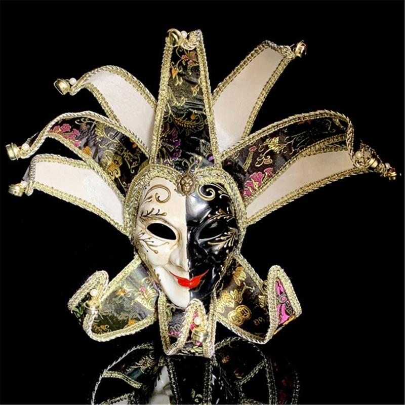 Masquerade Mask Halloween Full Face Mask Masquerade Full Face Mask Costume Accsessory for Halloween Carnivals Party