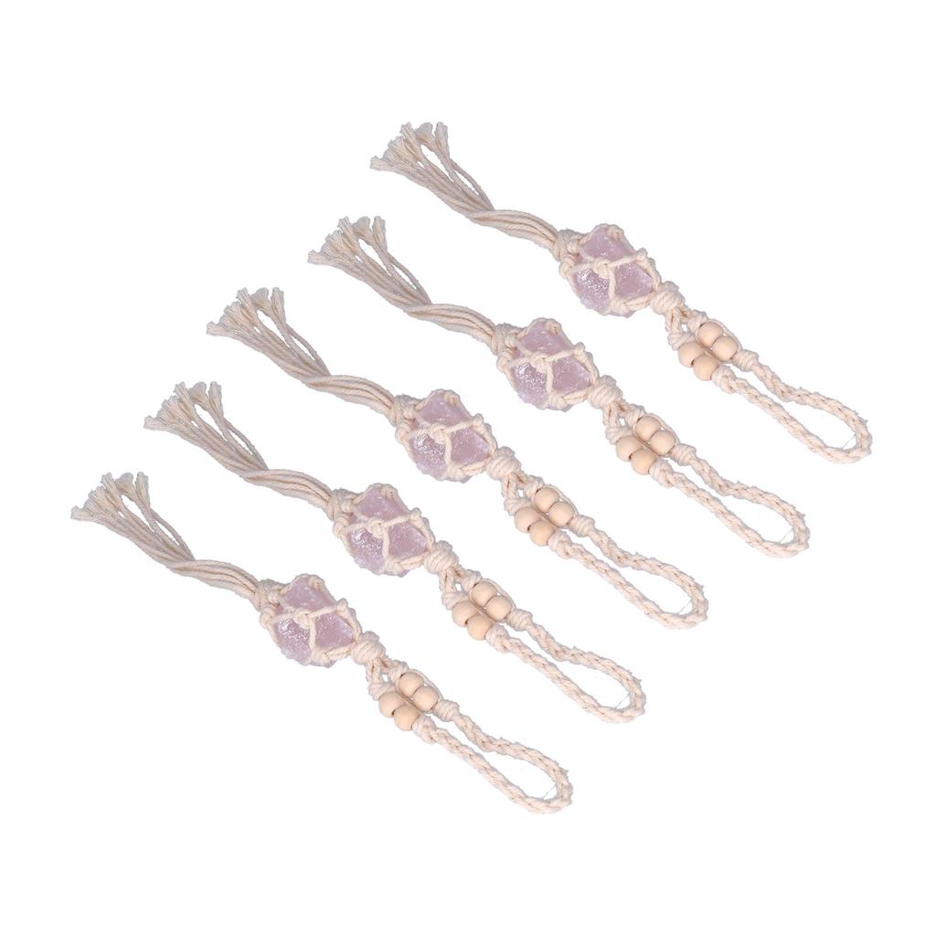 5 szt. Sznurek do naszyjnika Pusty uchwyt na kamień Sznurek zamienny Regulowany Sznurek do wisiorka z kryształu kwarcu do tworzenia biżuterii DIY