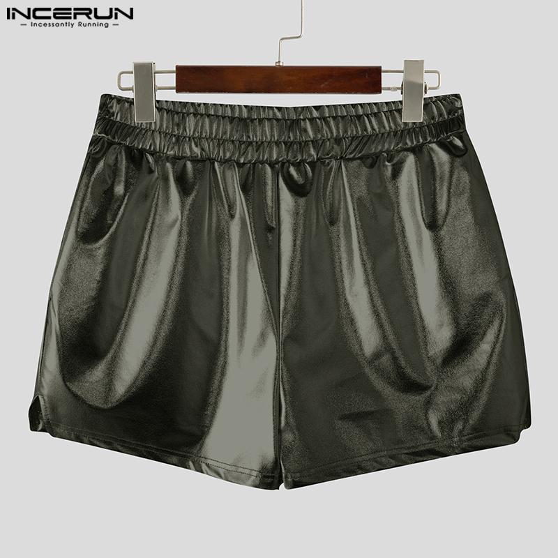 INCERUN Herren Damen Hotpants Elastischer Bund Glitzer Rückenausschnitt Partyhose