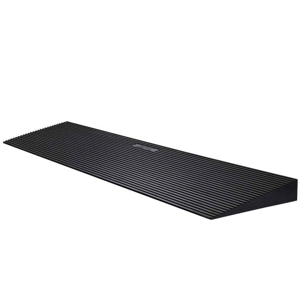 1.2" Rise Cuttable Threshold Ramp for Sweeping Robot, 35.4" Wide Natural Rubber Wheelchair Ramp, Non-Slip Solid Rubber Ramp with Double-Sided Tape for