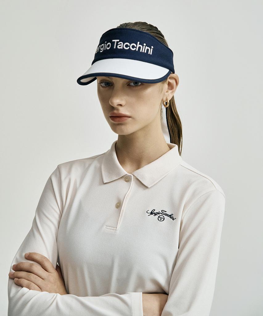 SERGIO TACCHINI W Ribbon Point Sun Visor (Navy)