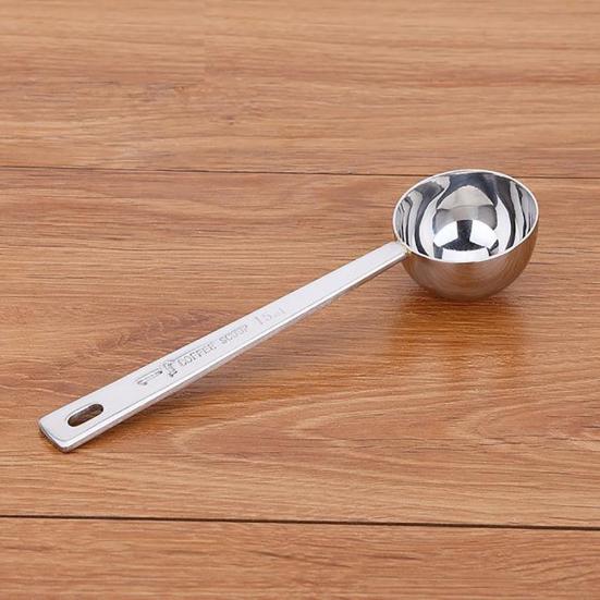 1Pc Stainless Steel Measuring Spoon Tea Coffee Powder Measure Cooking Scoop