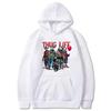 Halloween Horror Thug Life Movie Characters Printed Hoodie Autumn Winter Women Retro Fashion Long Sleeve Pullover