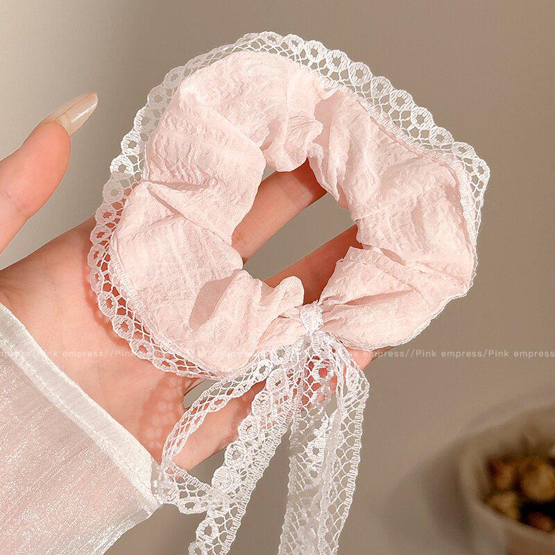 Waldspitzen-Blumen-Haargummi & Haarband - Elegante Dutt- & Haarschmuck-Accessoires für Damen