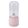 Portable Blender USB Rechargeable 6 Blades Mini Juicer Cup Fruit Squeezer for Travel Sports Kitchen 410ml Pink