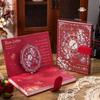 Rose Butterfly Laser Stamped Notebook with Magnetic Buckle - Retro Style Student Diary