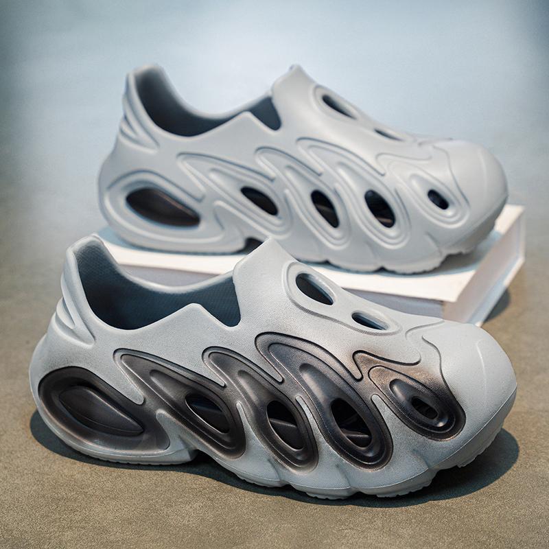 Sandali da uomo estivi Pantofole da spiaggia Pantofole da esterno alla moda Scarpe casual da spiaggia per sport acquatici Infradito cave traspiranti Sneaker da uomo economica Aqua