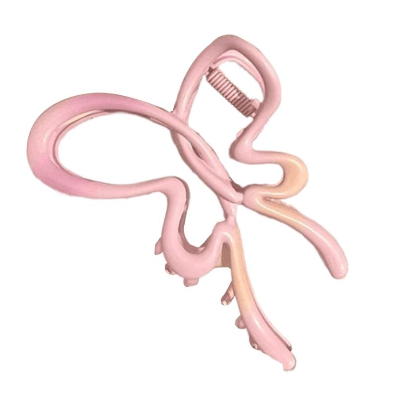 Liebevolle Haarklammer Ausgehöhlte Schmetterlingsform Haarspange für Frau Camping Pferdeschwanzhaar Zarte Kieferklemme für Mädchen