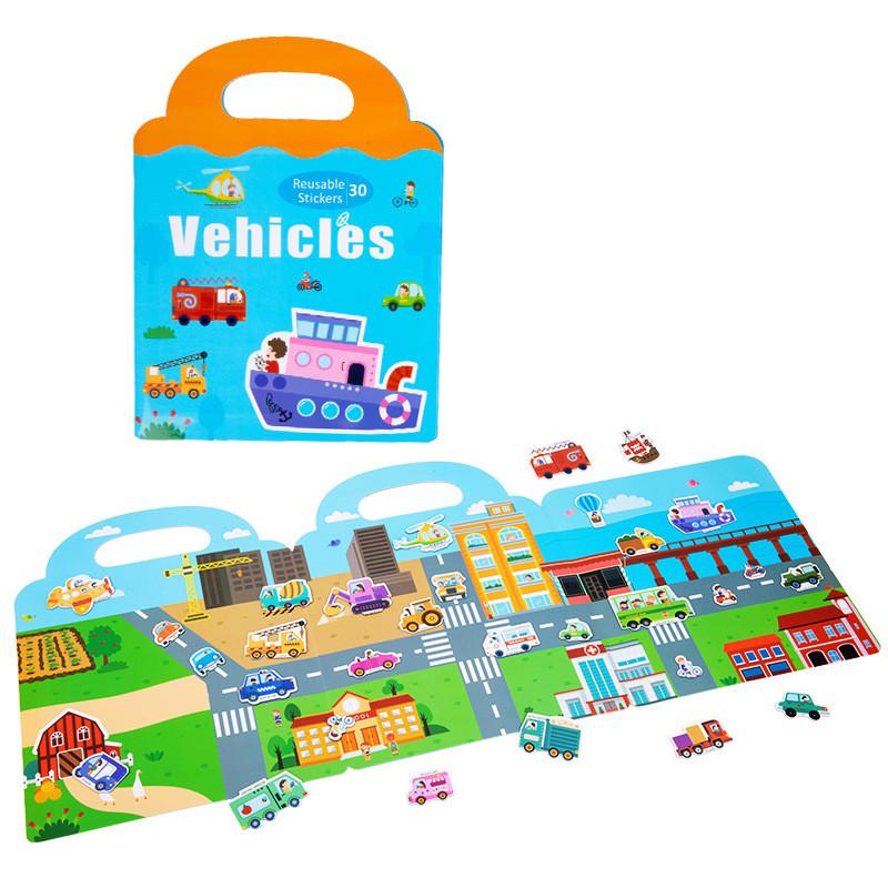 Childrens Educational Puzzle Book With Reusable Magnetic Stickers For Focus Development And Quiet Play