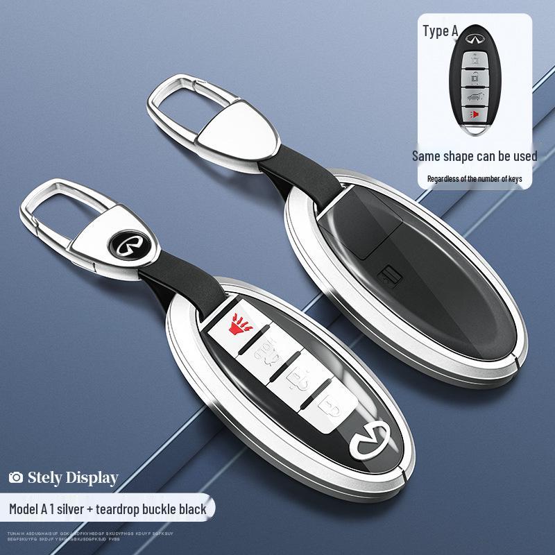 Infiniti Q50L/QX50/Q70L Key Case - Full-Cover Shell for G25/FX35 with Buckle