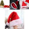 Klasyczna czerwono-biała unisex czapka świąteczna dla dorosłych i dzieci na przyjęcie świąteczne