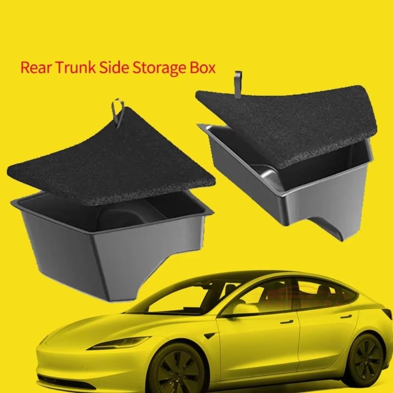 Water Resistant Automotive Door Panel Storage Containers Set of 2 Plastic Easy to Clean For Travel Essential & Daily Use