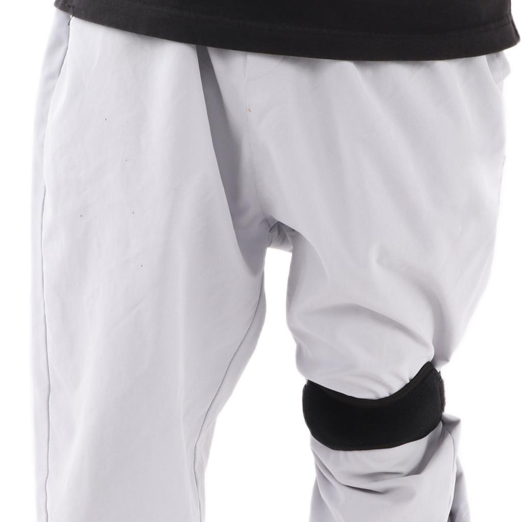 Compression Patella Strap Black Thickened Breathable Adjustable Knee Support Brace Band