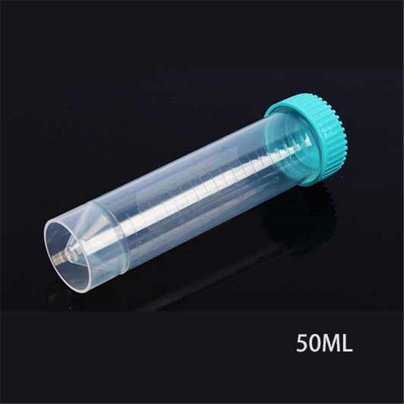 10/20/50 pezzi Tubi da Centrifuga in Plastica da 50 ml - Fondo Rotondo/Conico/Piatto Grado Laboratorio Strumento Didattico per Ricerca Chimica