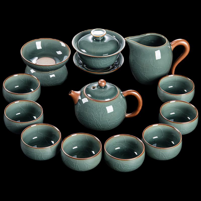 

Light Luxury Ge Kiln Ceramic Tea Set